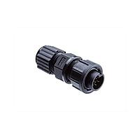 Amphenol LTW BD-02BFMA-LL6001 Standard Circular Connector Ceres, Standard Size, Plastic, 5A, 02 pins, Female Connector, Male Contact, Straight, 2 Points Lock, Solder, Field Installable, F3.5 - F6.5mm, IP66