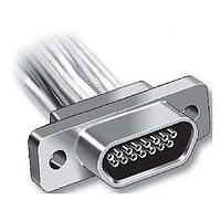 Glenair MWDM2L-9P-4E5-10S Micro-D D-Sub Connectors MICRO D PREWIRED CON 9CNT PIN #24AWG