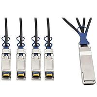 Tripp Lite N281-03M-BK Ethernet Cables / Networking Cables 40 GbE-10 GbE Pass DAC Cppr Breakout 3m