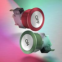 Schurter 1241.6622.5120000 Pushbutton Switches MSM19 AGNF 5A @125VAC Green