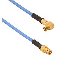 Amphenol SV Microwave FRSMPM-047-FSSMPM-120 RF Cable Assemblies SMPM R/A F SMPMStraight F 12"Cable