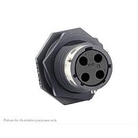 Eaton Souriau-Sunbank UTGX7124SSCR Receptacles Jam nut receptacle,without backshell, with 4 female screw contacts,  IP68/69K