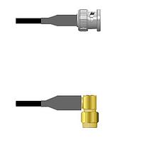 Amphenol Custom Cable Q-0L0360008084i RF Cable Assemblies BNC-SP/SMA-RP RG58 84I