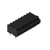 Wurth Elektronik 691410110008 Fixed Terminal Blocks WR-TBL 3.5mm pitch Monoblock THT Black Horizontal Dual Pin cable entry Screwless Push In 8P