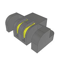 Samtec FMPS-02-01-L-S-RA-LC Power to the Board 5.00 mm PowerStrip /30 A "Hinging" Power Socket Strip