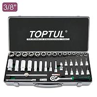 TOPTUL GCAD3902 39PCS 3/8 inch DR. Socket Set (39pcs/set)