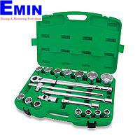 TOPTUL GCAI1901 Professional Grade 3/4" DR. Flank Socket Set (19 pcs; 6PT)