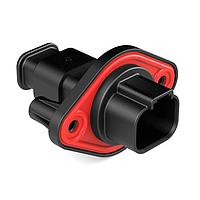 Amphenol SINE Systems AT04-4P-PM16 Receptacle 4 Position Receptacle, Pin, Panel Mount, Self-Threading, Reduced Diameter Seal, Strain Relief