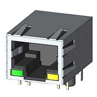 EDAC A64-114-231N420 Magnetic Jack Mag Jack 5 Core LED Latch-Up 8P/8C 30u