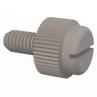 Essentra Components 50M040070T008 Slotted Thumb Slotted Thumb Screw, M4 X .7 Thread, 8mm Lg