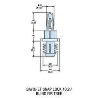 Heyco 10560F Blind Mount HBS-14 V-0 NATURAL