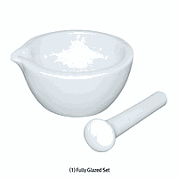 DaiHan SC.MG150 Mortar, Porce, with Pestle, 325ml, Top(od/id)-Φ144/134, h71mm, Pestle L158mm