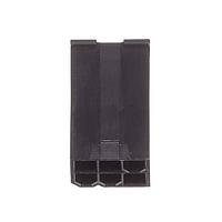 Molex 46999-0277 Shrouded MiniFitJr 6Ckt Plug DR V0 Black w/o ears