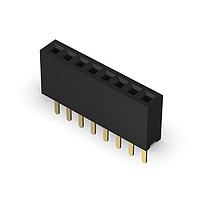 GCT (Global Connector Technology) BD080-04-A-0230-L-D Sockets 4w, 1.27mm Pitch Socket, SIL, TH, Vert, GF, Tube