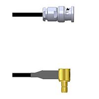 Amphenol Custom Cable Q-0J03I0003048i RF Cable Assemblies BNC-SP/SMB-RJ G174 48I