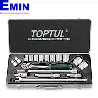 TOPTUL GCAD1802 18PCS 1/2inch DR. Socket Set (METRIC)