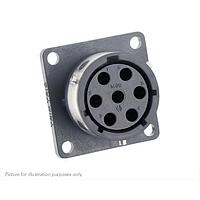 Eaton Souriau-Sunbank UTGX0147S Receptacles Square flange receptacle, without backshell, for 7 female contacts, IP68/69K