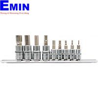 YATO YT-04401 Bit Socket Hex Set (H2-H12, 9 pcs, 1/4"-3/8")