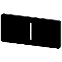 SIEMENS 3SU19000AC160QB0 Labeling Plate, I INSCR. LABEL,BLK 12.5 X 27MM, SYMBOL: I