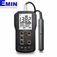 HANNA HI8734 Three Range TDS Portable Meter (0.0-199.9mg/L(ppm); 0-1999mg/L(ppm); 0.00-19.99g/L(ppt))