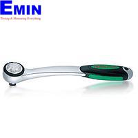 TOPTUL CHJM0815 Curved Reversible Compact-Head Ratchet Handle with Quick Release