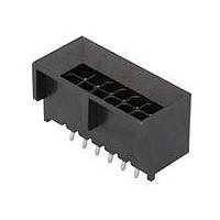 Molex 44432-1211 Headers & Wire Housings Micro-Fit BMI Header, Surface Mount Compatible, Dual Row, Vertical, with PCB Polarizing Peg, 12 Circuits, 0.38 m Gold (Au) Selective Plating, Straight Tails