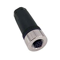 NorComp 858FA08-203RBU1 Field Installable IP67 Female M12 Field Installable Circular 8 Position