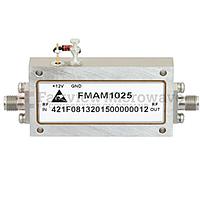 Fairview  FMAM1025 2.2 dB NF Low Noise Amplifier Operating From 8 GHz to 12 GHz with 48 dB Gain, 13 dBm Psat and SMA