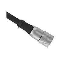 Banner Engineering MQVR3S-515 Sensor Cables / Actuator Cables Cordset: Single Ended MICRO; 5-pin Straight Female C code; 5 m (16.4 ft) 5x22 Shielded Black PVC Jacket; Nickel-Plated Brass Coupling Nut
