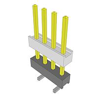 Samtec HW-04-09-L-S-390-SM Headers High Temperature Flexible Board Stacking Header, 0.100" Pitch