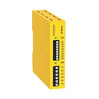 Banner Engineering SR-IM-9A Safety Controllers Relay Module for Safety Light Curtain/Control with EDM; Supply Voltage: 24 V dc; Safety Input: 1 Dual/Single Channel; Safety Output: 3 NO, 6 A; Aux Output: None; Spring Clamp Terminals; Width: 22.5 mm