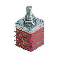 Grayhill 25BSR22-B-1-06 Encoders Encoder, Sealed, rear-facing terminals, 22&deg;, quadrature, 1 deck, 16 positions