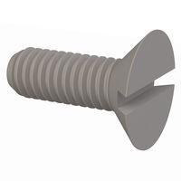 Essentra Components 50M035060H010 Slotted Countersunk 90 Slotted CSK Screw, M3.5 X .6 Thread, 10mm Lg