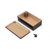 Hammond Manufacturing 1591RBBK EMI/RFI Shielded FR ABS+RFI/EMI Coat 4.4x2.4x1.1" Black