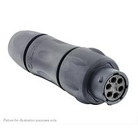 Eaton Souriau-Sunbank UTSX1JC106S Receptacles In line receptacle, with cable gland backshell, for 6 female contacts, IP68/69K