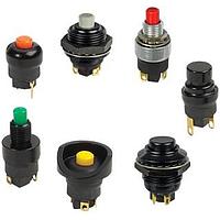 OTTO P7-3B6122 Subminiature Standard Sldr 2 Circuit Red Button