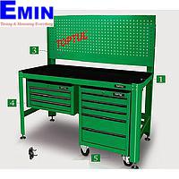 TOPTUL TAAA1607 + TAAH1606 + TBAA0304 + TCAB0501 - Heavy Duty Workbench & Wall Cabinet Series