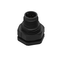 Wurth Elektronik 643110100408 Plugs WRCIRC M12 Screw Coding A Panel Solder Bucket Plastic with Front Panel Nut M16 Male connector, polarity 8