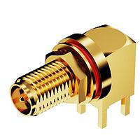 GCT (Global Connector Technology) RFPC-SMA15-FN-A RF Connectors / Coaxial Connectors RPSMA PCB Mt RA BHJck wO-Ring. 6GHz. IP67/68.