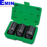 TOPTUL GDAI0303-  3PCS 1/2inch DR. Hub Nut Deep Impact Socket Set