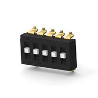 P&B 1-2319747-7 DIP Switches TRI-STATE DIP 5P G RAISED T&R