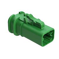 Amphenol SINE Systems ATP06-4S-OMGRN Connectors 4 Position Plug, Socket, Overmold Compatible, Standard Diameter Rear Seal, Green
