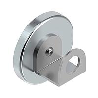 Banner Engineering SMBFLXMAG Brackets SMBFLXMAG Magnet Mount Kit; For Use With Flexible Mounting arms; 3.2 in Diameter; Up To 95 LB Pull