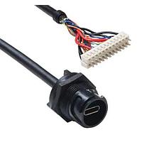 Bulgin PXP4043/C USB 3.1 Gen 1 RPnlMnt Conn USB Sld CType Sckt 12Way Hd