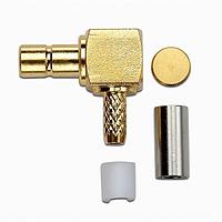 Pomona Electronics 72992 Connectors SMB PLUG R/A CRIMP, RG174, 188, 316