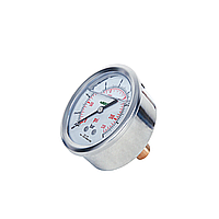 INSIZE 5207-C4D1L4W2R19 Bourdon Tube Pressure Gauges (Liquid Filled) (0~60bar/0~850psi; 1/4BSP; Ø40mm)