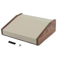 Hammond Manufacturing 1456KH3WHCWW Sloped 15 Degree Sloped Box 8.3x10x3" WalnutSid