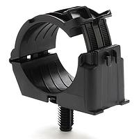 HellermannTyton 156-02650 Cable Mounting & Accessories Fir Tree Mount Ratchet Clamp, 1.42 - 2.0" Bundle Dia, FT9LG, PA66HIRHSUV, Black, 200/ctn