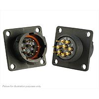 Eaton Souriau-Sunbank UTS012D8P Receptacles 8P SQ FLANGE PIN RECEPTACLE SIZE 12D