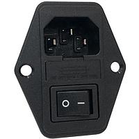 Adam Tech IEC-FS-1 Inlets M SCREW-ON INTL I/O PANEL MOUNT